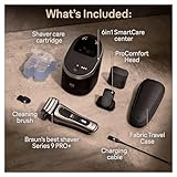 Braun Series 9 PRO+ Electric Shaver for Men, 5 Pro Shave Elements & Shave-Preparing ProComfort Head, 2in1 System, SmartCare Center, Wet & Dry Electric Razor with 60min Runtime, 9597cc, Silver - Image 6