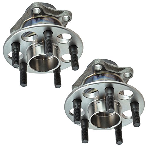 Image of TRQ Rear Driver and Passenger Side Wheel Bearing and Hub Assembly Set 2 Piece Compatible with 2008-2014 Scion xD