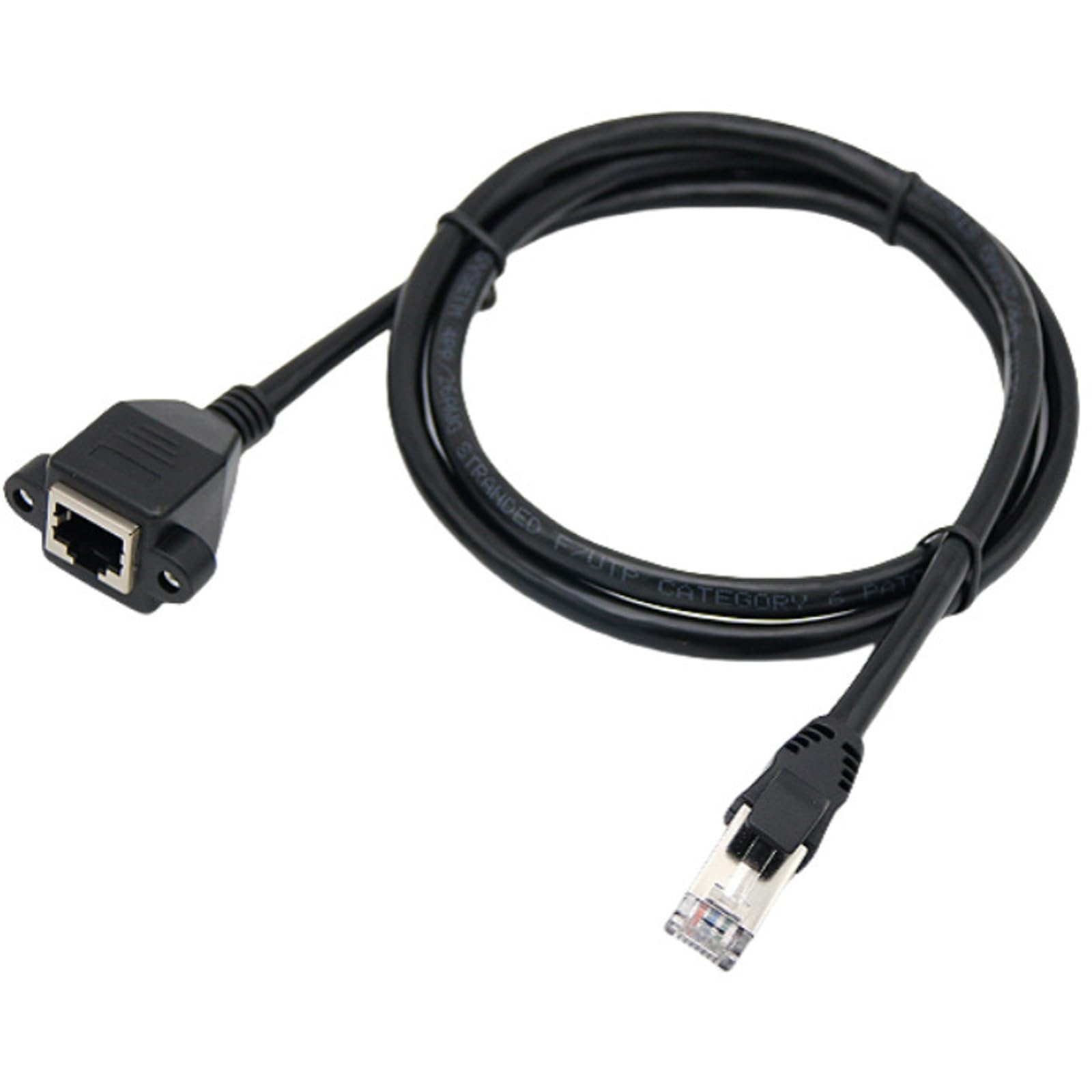 Cavo di prolunga Ethernet RJ45 Cat6 maschio a femmina schermato vite montaggio a pannello Gigabit Internet Networking cavo Gaming Ethernet