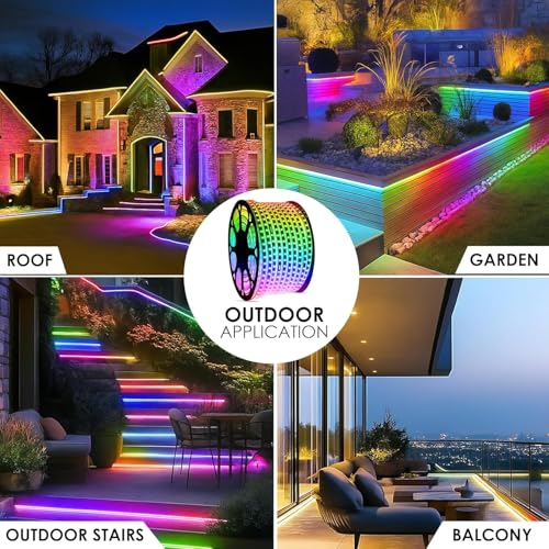 ZALAR 20M Multicolor LED Rope Light - Image 6
