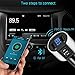 Car Charger, Bluetooth BT FM Transmitter Bluetooth Receiver with Microphone, Hands -Free Calling, 3.4A Dual USB Ports for iPhone,Samsung and Android,Supports Call Number Announcement,Last Call Redial