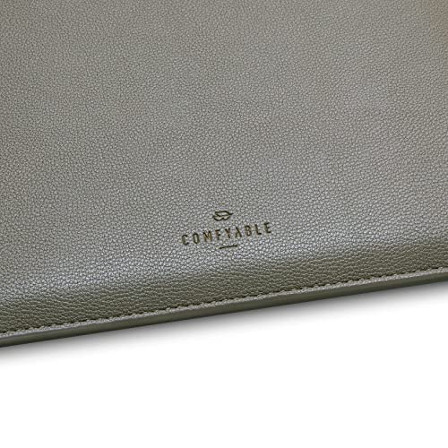 Image of Comfyable Laptop Sleeve 13 Inch Precisely Compatible with MacBook Air M5 2026 & MacBook Pro /Neo A18, Faux Leather Cover Case, Khaki Green