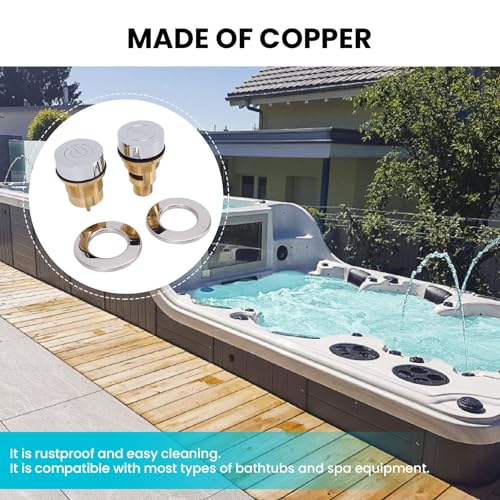 Bouton de commutation d'air de baignoire commande cuivre spa 2.8 réglable - 3