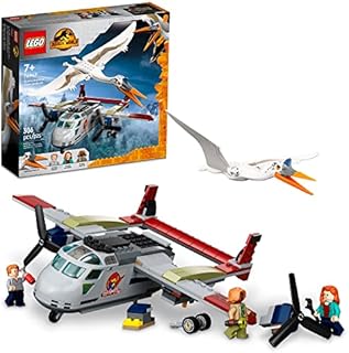 LEGO Jurassic Dominion World Quetzalcoatlus Plane Ambush 76947 Dinosaur Building Toy Set for Kids Aged 7 and up (293 Pieces)