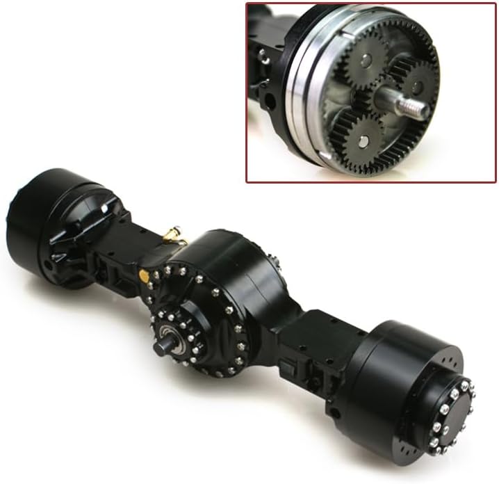 TOUCAN RC HOBBY LESU Speed Slow Down Metal CNC Axle Differential Lock 1/15 Loader RC Car Model