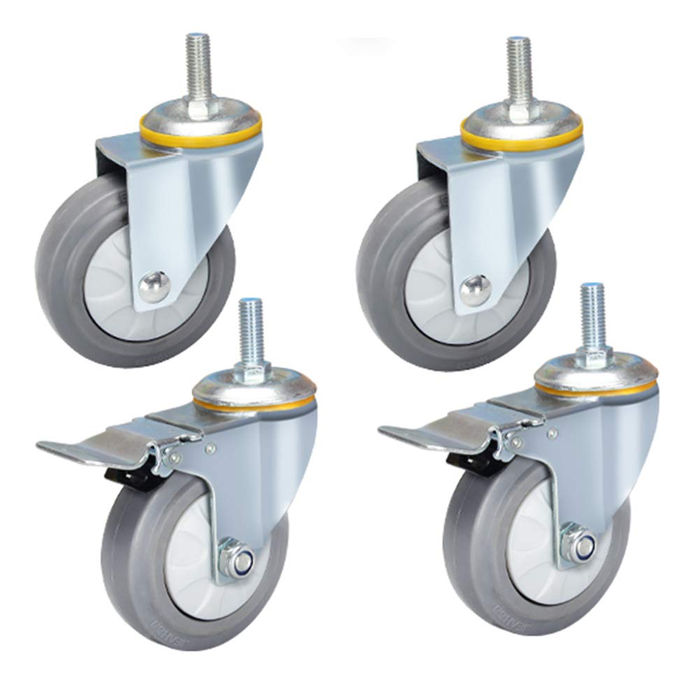 Roulettes pivotantes pour chariot d'hôpital et d'usine charge lourde 440kg