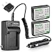 Kastar Battery (2-Pack) and Charger Kit for Canon LP-E10, LC-E10 Work with Canon EOS Rebel T5, EOS Rebel T3, EOS Kiss X50, EOS Kiss X70, EOS 1200D, EOS 1100D DSLR Cameras