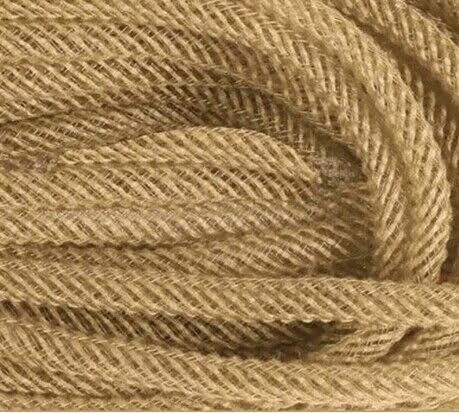 YYCRAFT Burlap Mesh Tube Deco Flex for Wreaths Cyberlox CRIN Crafts 8mm 3/8 Inch x 25 Yards,Natural