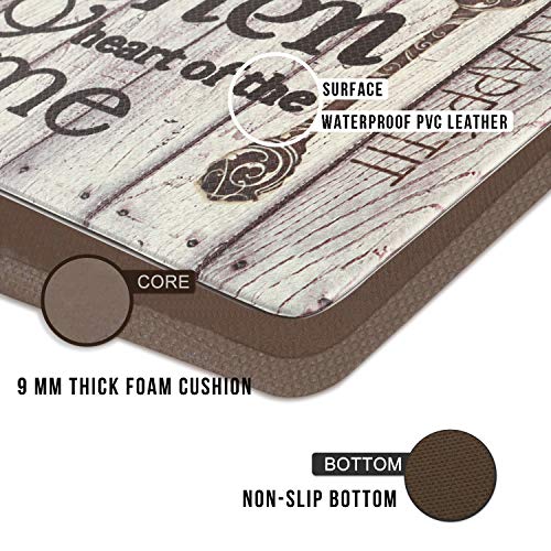 Freshmint Farmhouse Kitchen Mats Cushioned Anti-Fatigue Comfort Mat For Home & Office Ergonomically Engineered Memory Foam Kitchen Rug Waterproof Non-Skid thumb #1