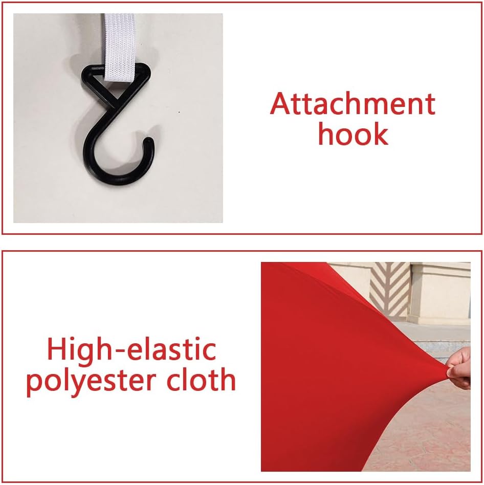 Indoor Motorcycle Cover Soft Stretch Dustproof Cover Compatible with All Motor, 96 inches,Red