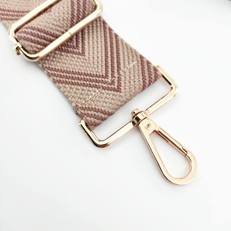 Tracolla Regolabile Colorata per Borse Donna Rosso-vino, 80-130cm Cinghia della Borsa con Gold Moschettone, Durevole per Crossbody Borsa, Chitarra, Borse Moderne Accessori, 3.8cm, 1304