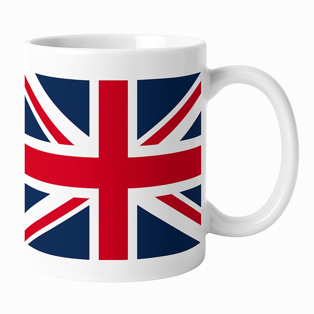 The United Kingdom Union Jack Flag Mug. 11oz Ceramic. Union Jack Gift, United Kingdom Gift. UK Mug, UK Flag