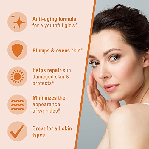 Vitamin C Serum for Face Anti Aging Hydrating Skin Care Natural Facial Serum with Clinically Proven Fision Wrinkle Fix Collagen Hyaluronic Acid Jojoba Oil Fruit Stem Cell & Witch Hazel by M3 Naturals - Image 6