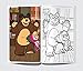 Masha And The Bear - Let's Play: Giant Coloring Book For Kids
