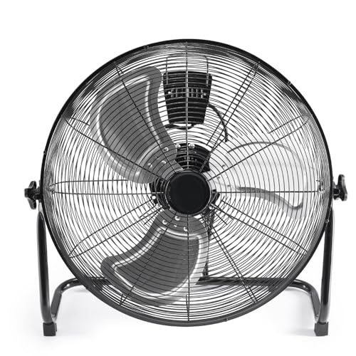 OLIXIS 18'' Industrial High-Velocity Floor Fan, 3-Speed Metal Fan with...