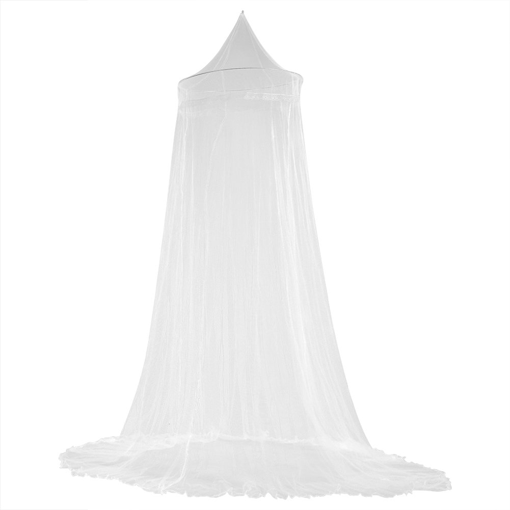 WNUV Kid Bed Canopy, Breathable Bed Net(White)