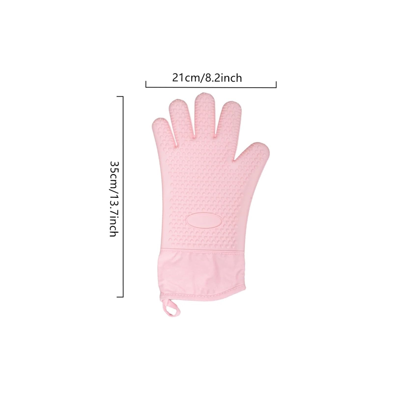 MRKU Guantes de Cocina Largos de Silicona con Dedos para Hornear, Resistentes al Calor, Ideales para barbacoas y Cocina.
