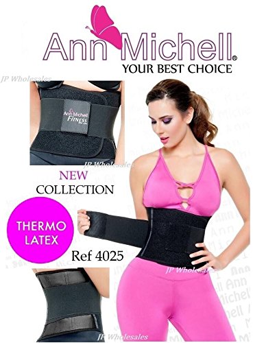 Ann Michell 4025 Fitness Latex Belt Waist Cincher 38-Large, Black #TOP6