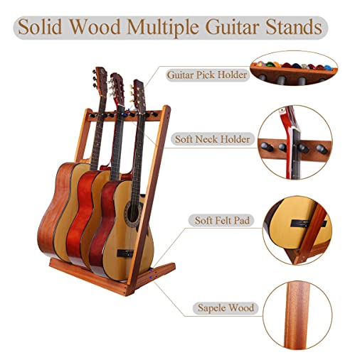 Support de guitare,Plusieurs supports de guitare en bois,Support de sol pour guitare avec fente pour médiator en feutre et poteaux en bois en mousse réglables,pour la maison ou le studio - Les Beatles, Paul McCartney, John Lennon, RIngo Starr, George Harrison Support de guitare,Plusieurs supports de guitare en bois,Support de sol pour guitare avec fente pour médiator en feutre et poteaux en bois en mousse réglables,pour la maison ou le studio – Image 5
