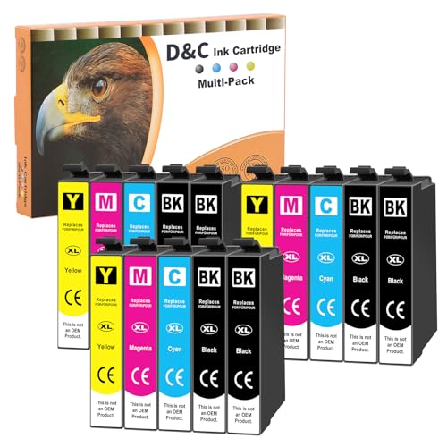 D&C Remplacement pour XP-2200 Cartouches d'encre, Compatibles pour Epson Expression Home XP-3200...