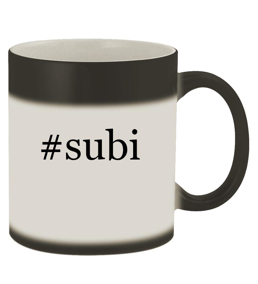 #subi - 11oz Hashtag Magic Color Changing Mug, Matte Black