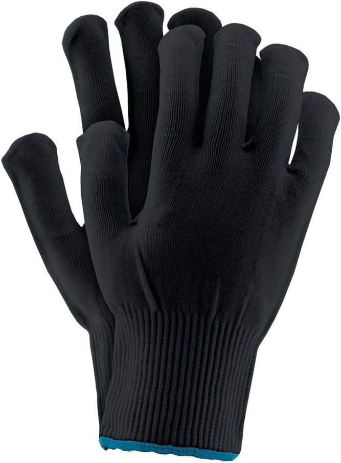Reis Rpoly_B9 Protective Gloves, Black, 9 Size, Pack of 12