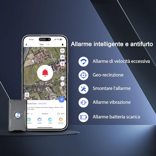 GPS-locator voor auto's, motorfietsen en honden, 90 dagen stand-by, 6000 mAh, diefstalbeveiliging, real-time tracking, gratis simkaart, app inbegrepen - Afbeelding 5