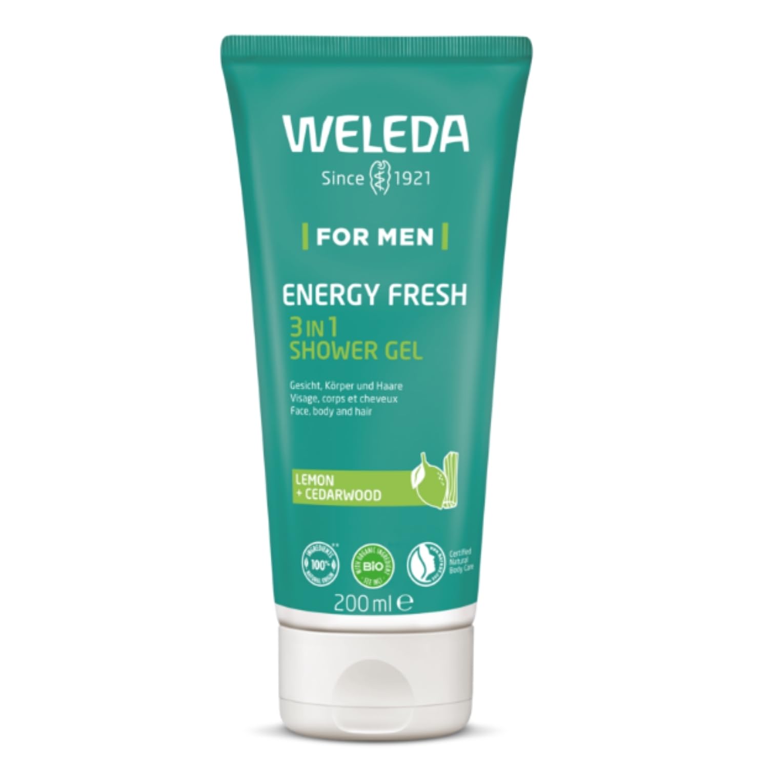 Gel douche bio WELEDA contre la peau terne grâce au pouvoir de l'argousier végétalien XL
