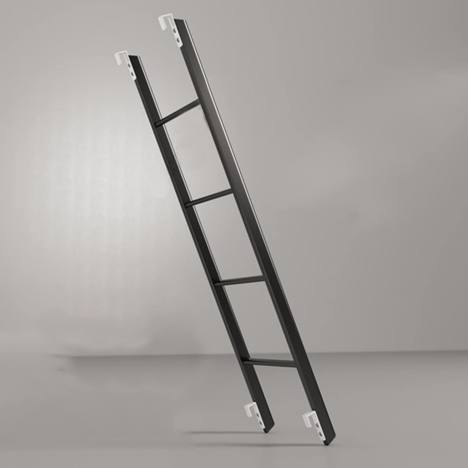 Escalera Negra Resistente para literas Dobles de caravanas y autocaravanas - Escalera Colgante para altillo de Autocaravana para niños, Adolescentes, Adultos y Personas Mayores. Soporta hast