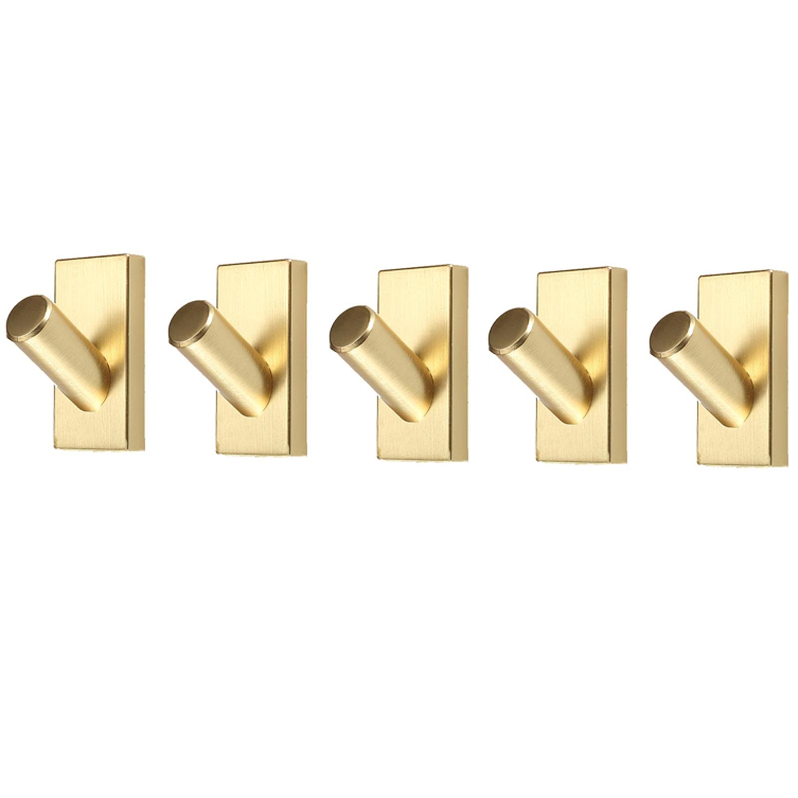 Appendino Da Muro 5 Confezione Ganci In Metallo Ganci For Cappotto Ganci Pesanti Ganci Da Parete For Cappotto, Cappello, Asciugamano, Sciarpa, Borsa, Chiave, Tappo, Tazza (dorata) Appendiabiti Da Muro - Foto 4