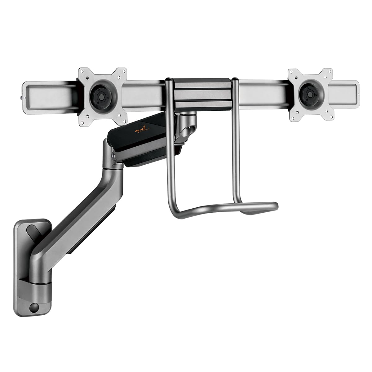 My Wall HL 53 L - Supporto da parete girevole per monitor 43,2 cm (17) - 81,3 cm (32), colore: Argento