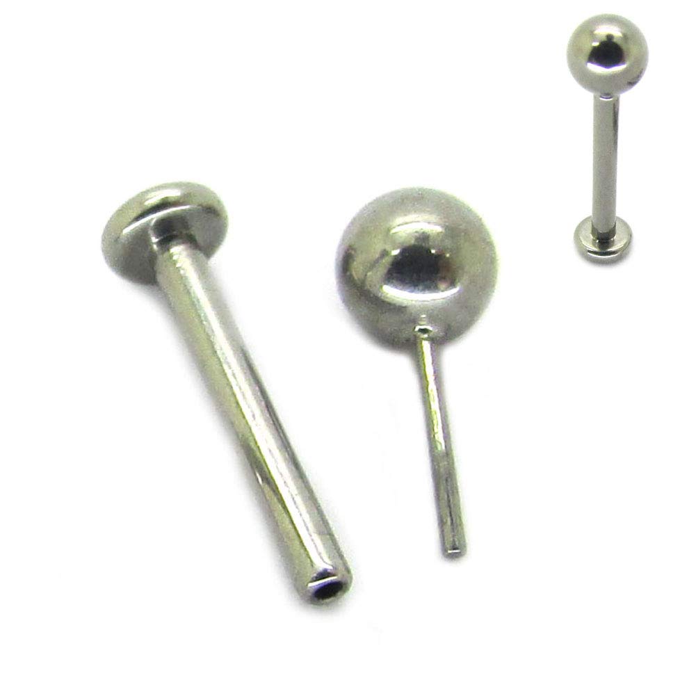 NewkeepsR18ga G23 Titanium Press Fit Threadless Push-in Labret Lip Monroe Tragus Stud