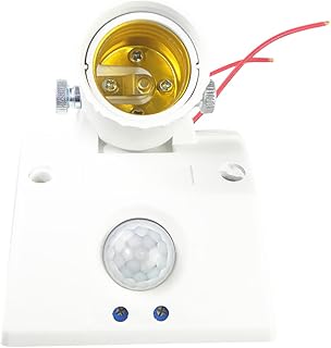 Fenteer Sensore di Movimento del Corpo del PIR Infrarosso del Portalampada della Lampada della Presa della Lampadina di E27 110240v Fenteer Sensore di Movimento del Corpo del PIR Infrarosso del Portalampada della Lampada della Presa della Lampadina di E27 110240v