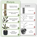 Bludrfnly Olivenbaum Künstlich 150cm - Kunstpflanzen Groß, Künstliche Pflanzen Deko, Kunstpflanze Olivenbaum im Topf für Zuhause, Wohnzimmer, Flur, Schlafzimmer, Büro, Einkaufszentrum