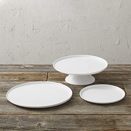American Metalcraft LFTPW13 Melamine Round Plate, White, 13"