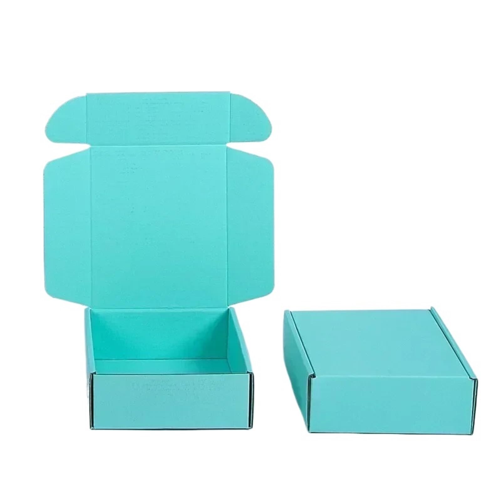 20PCS Airplane Box Colour Square Express Boxes Pack Carton Pink Three Layers Thick Stress Resistance Corrugated Paper Packing For Mailer, Shipping(Colour 012,15x10x6cm)