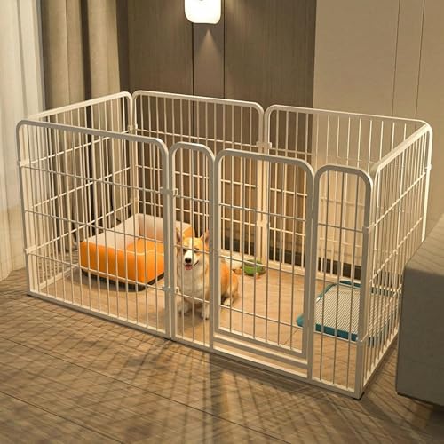 Dog Playpen 6 Panel Puppy Pen with Door