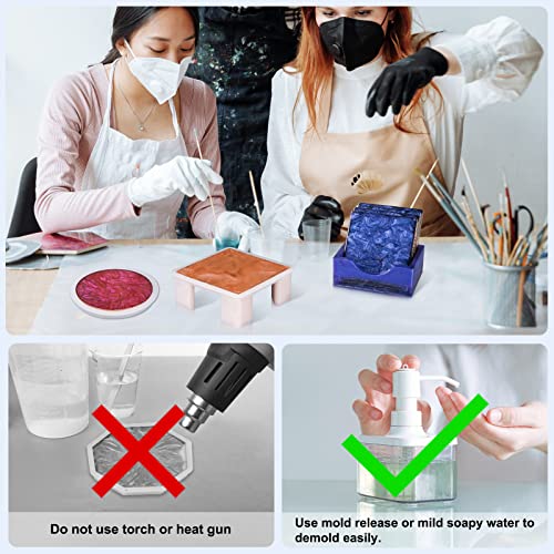 Let'S Resin ELR00207 18 Pcs Coaster Resin Molds Silicone thumb #5