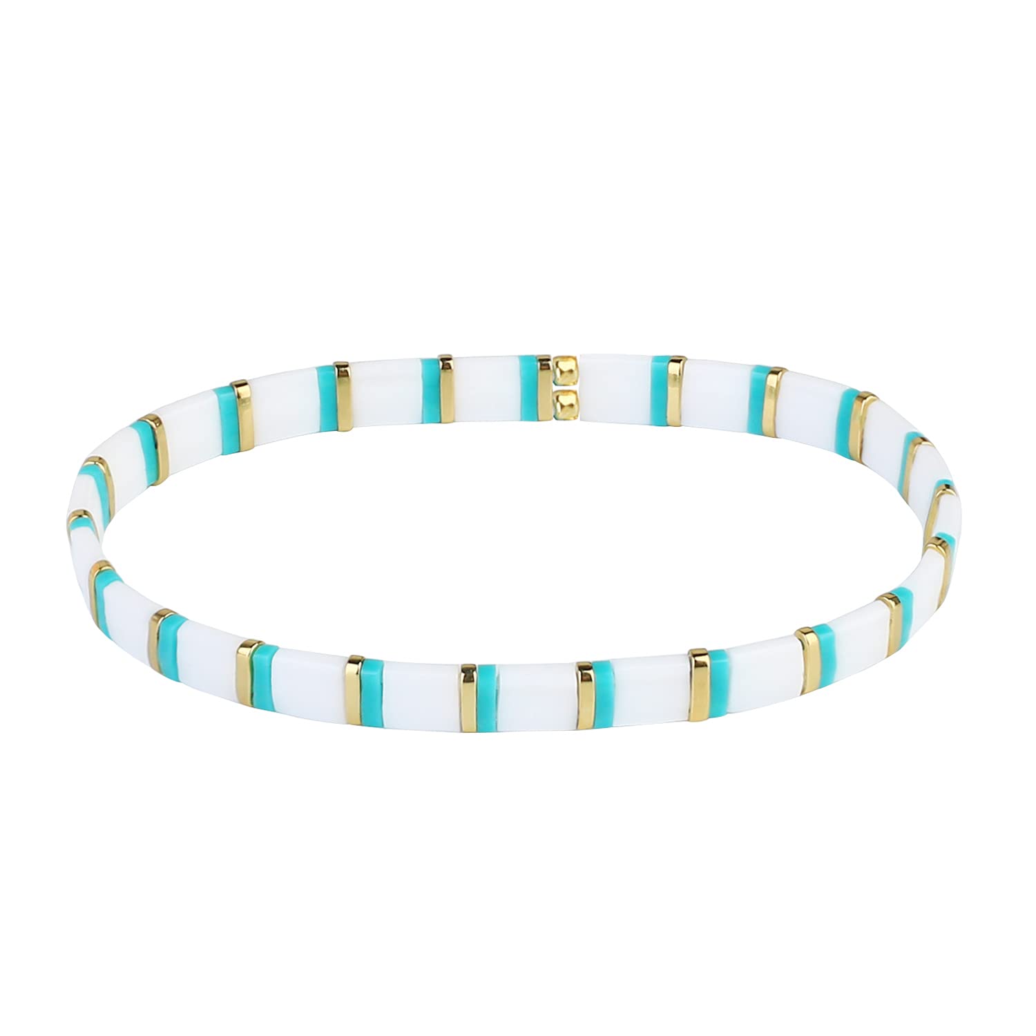 KELITCH Damen Freundschaftsarmbänder Perlen Strang Armbänder