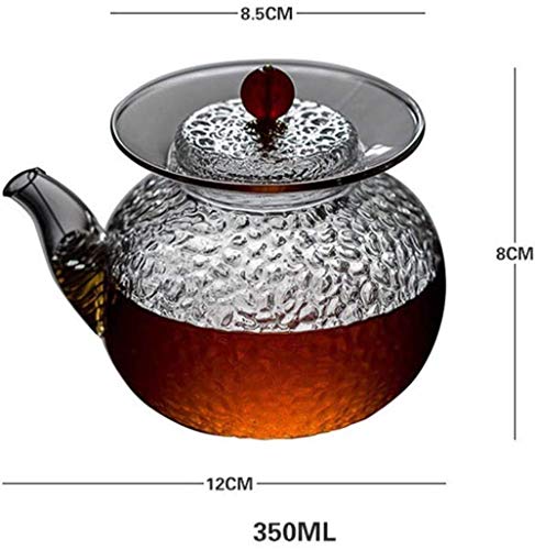 CHAIODENGZI Bule de vidro de ferro fundido estilo japonês resistente ao calor, conjunto de chá de Ku