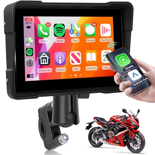 Motorcycle Carplay Screen, Rimoody Wireless Apple CarPlay &...