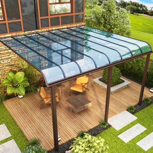 POWRZZZY 1.2mm Thick Roof Skylight Panels Polycarbonate Roofing Sheets Transparent