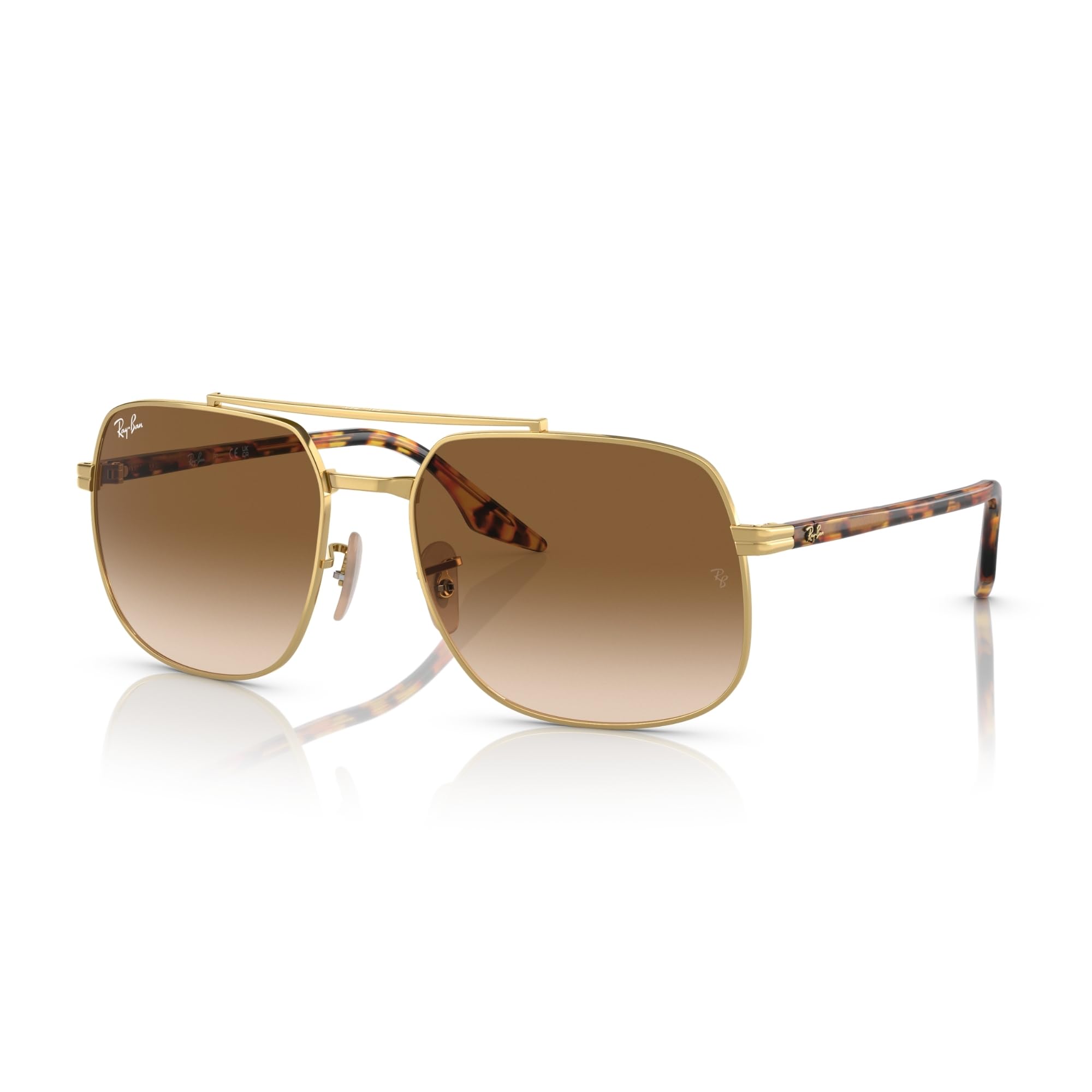 Ray-Ban Sunglasses   - Yellow Havana Frame Brown Lenses 56-18, RB3699