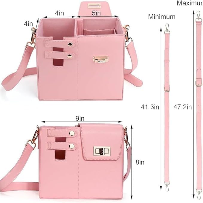 Stanley Purse,Water Bottle Bag Outdoor Portable Crossbody Bag Stanley Cup Holder with Strap Women's Shoulder Bags (PINK)