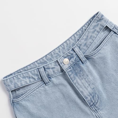 Women's High Waisit Loose Straight Wide Leg Jeans Casual Stretch Comfort Jeans3