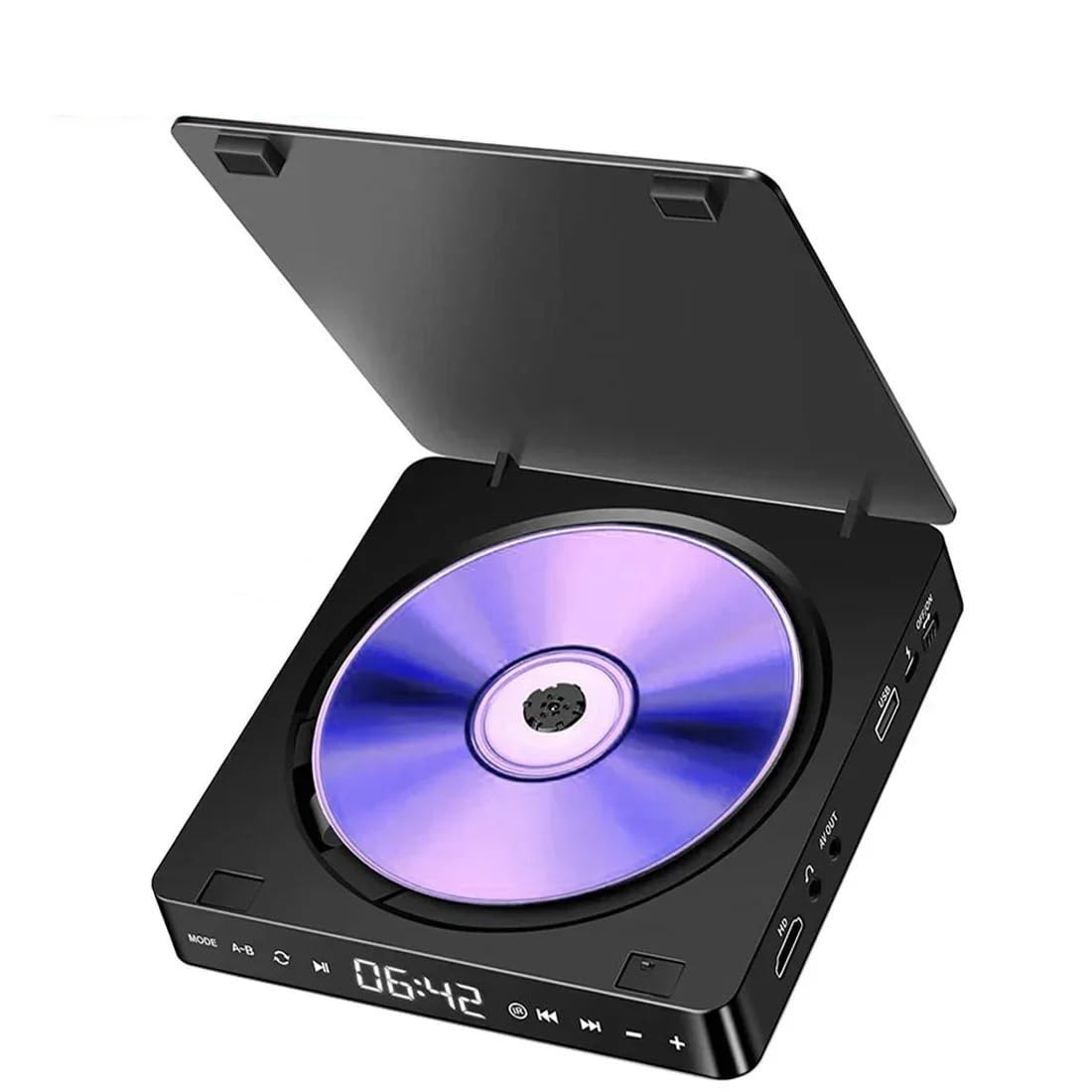 JVDDI DVD Player KC-708 HD 1080P Portable CD VCD Hifi Stereo Video Player Work for TV Projector