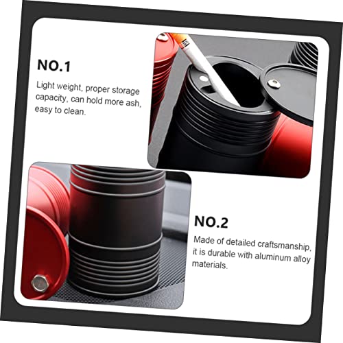 Image of Zerodeko 2pcs Car Ashtray Lid Ashtray for Car Cup Holders Windproof Easy to Empty