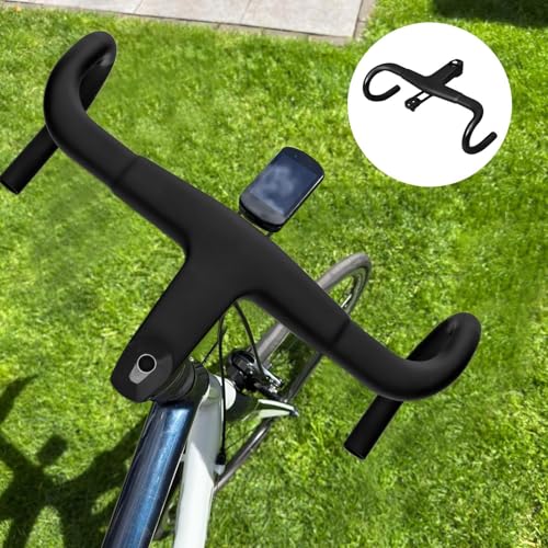 Guidon carbone pour vélo de route intégré avec potence ergonomique