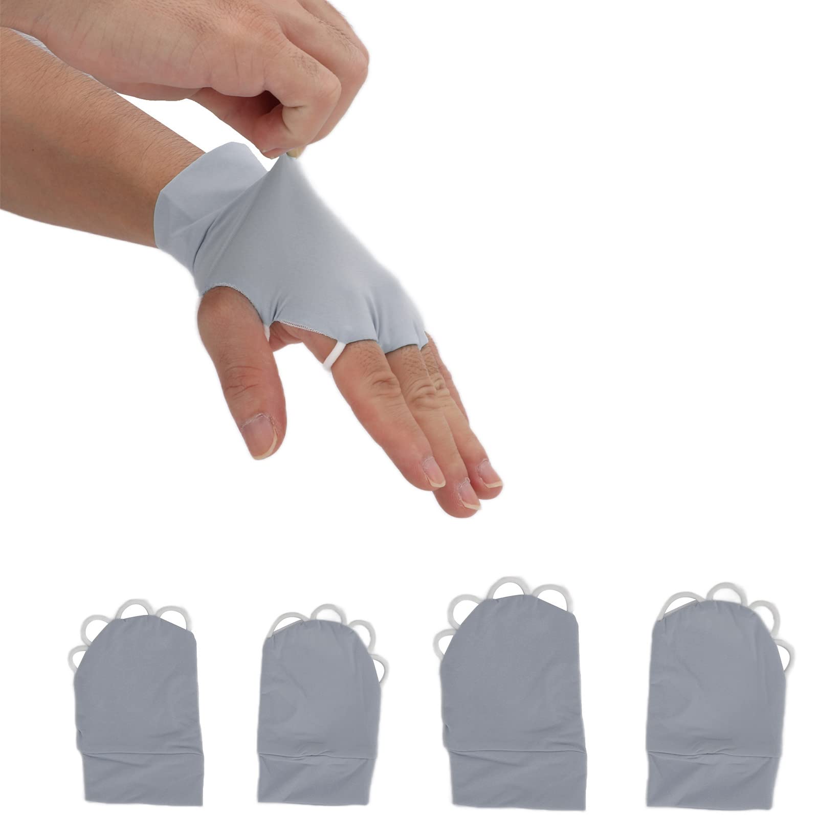Guantes de Medio Dedo con Protección UV Sunsceen para Exteriores Hombres Mujeres