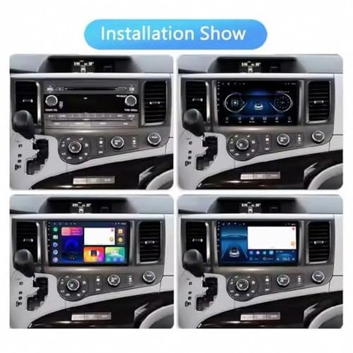 Autoradio Touchscreen con Bluetooth manos libres y Mirror Link para Toyota Sienna 2